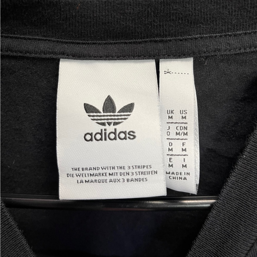 Adidas Men's Grid Trefoil "Black/Shock Pink/Team Royal Blue" Tee Sz Medium - Picture 5 of 5